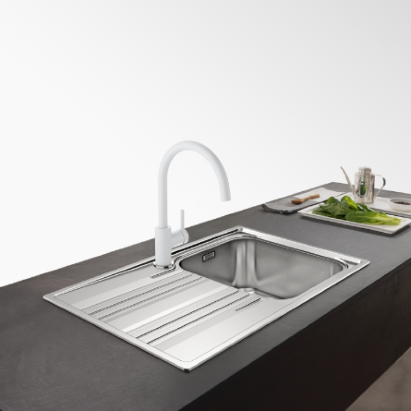 Franke Lina XL Torneira de Cozinha Polar White Branca com Bica Giratória 115.0626.024