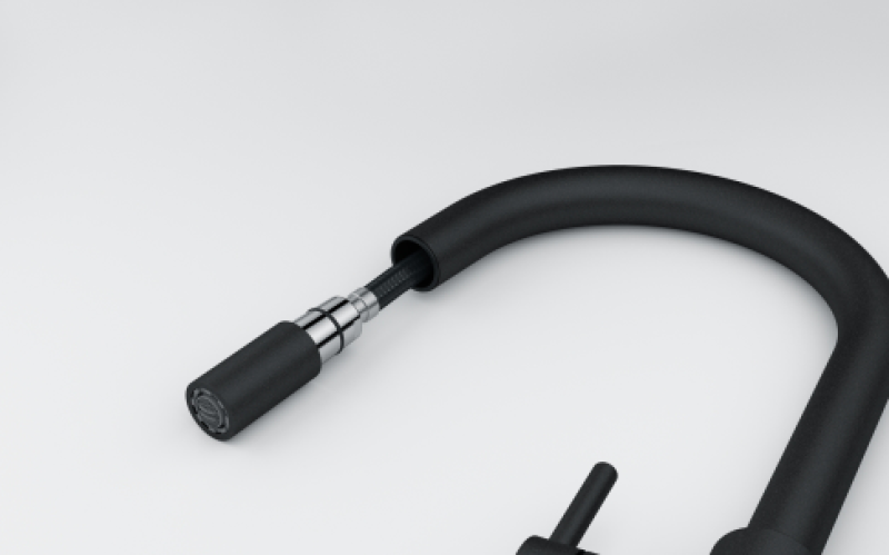 Franke Lina Misturador de Cozinha Preto com Ducha Extraível 115.0626.053