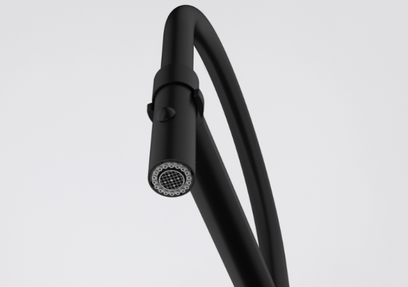 Franke Icon Misturador de Cozinha Monocomando com Ducha Flexível, Preto 115.0690.598