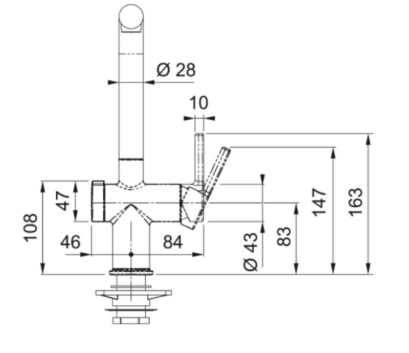 Franke Active Twist Misturador Monocomando Aparência de Aço Inoxidável com Bica Retrátil e Controle de Drenagem Integrado 115.0653.505