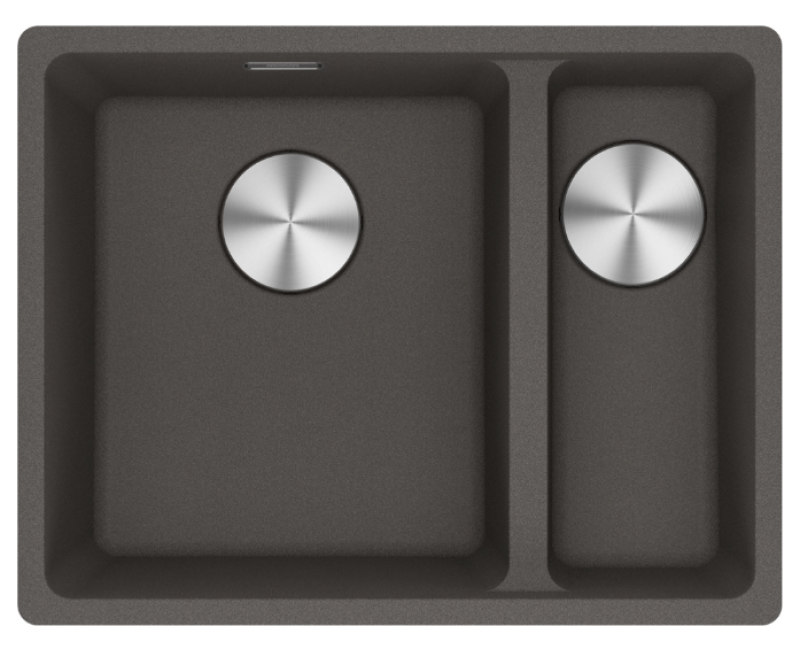 Franke Maris MRG 160-34-15 Fragranite Slate Grey Pia Cinza, escuro Parte de baixo à esquerda Embutida 125.0714.608