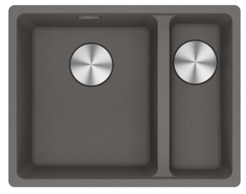 Franke Maris MRG 260-34-15 Fragranite Slate Grey Pia Lado Esquerdo Cinza Escuro Instalação Plana 135.0714.635