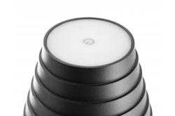 'Lâmpada de mesa LED FIZZI, 2,5W, 200lm, DC 5V, 1A, 4000 K, bateria 4000 mAh, dimmer, preta
