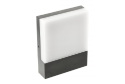 Luminária SARO LED 9W, 900lm, IP54, AC220-240V, 50/60Hz,4000K, preta