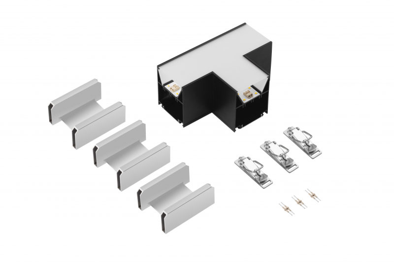 VINEA Conector T, LED, preto