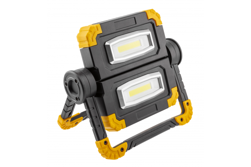 Holofote LED WORKY, 2x10W COB, 1200lm, 6400K, Powerbank 5000mAh 5V 1A, USB-C, IP44