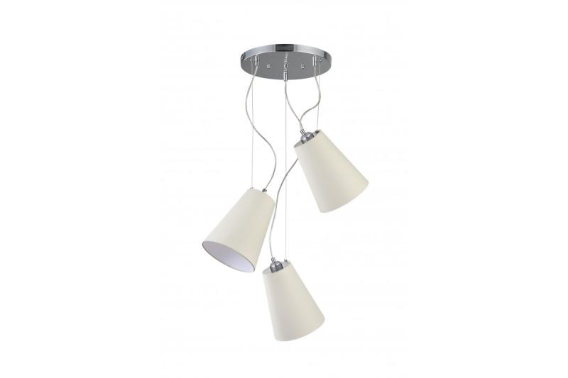 Luminária de teto KASEL 3, 5314, AC220-240V, 50/60Hz, 3*E27, máx.40W, méd. 46 cm, creme