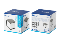 Luminária de fachada LEO, E27, MAX. 18W, IP54, AC220-240V, 50/60Hz, preto