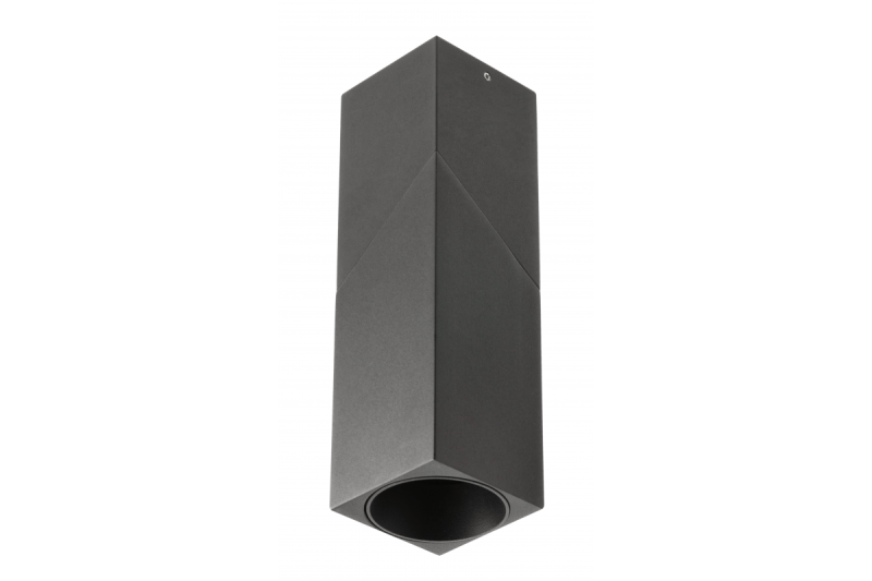 Luminária de teto VIRGO, máx. 250V, 50/60Hz, 57x57x152mm, IP20, máx. 20W, Quadrada, Preta