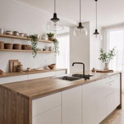 Serenidade Graniteland Misturador de Cozinha Preto com Bica Dobrável 1208969533