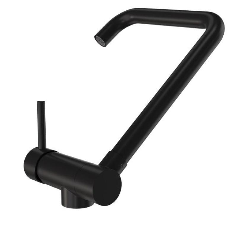 Serenidade Graniteland Misturador de Cozinha Preto com Bica Dobrável 1208969533