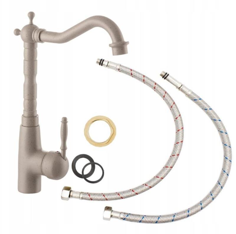 Graniteland Verve Torneira de Cozinha Areia Bege com Bica Giratória 1208969534