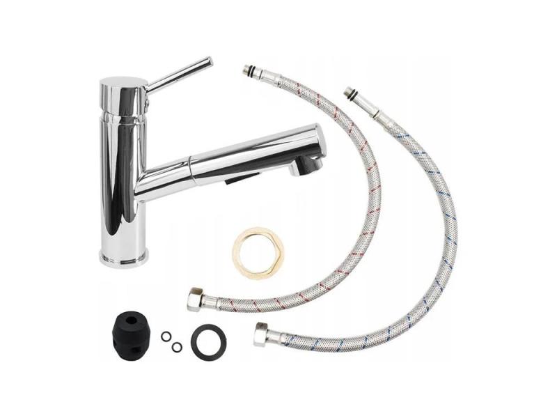 Graniteland Ceres Misturadora de Cozinha Cromada com Bica Extensível e Chuveiro de Mão de Dupla Função 1208969535.