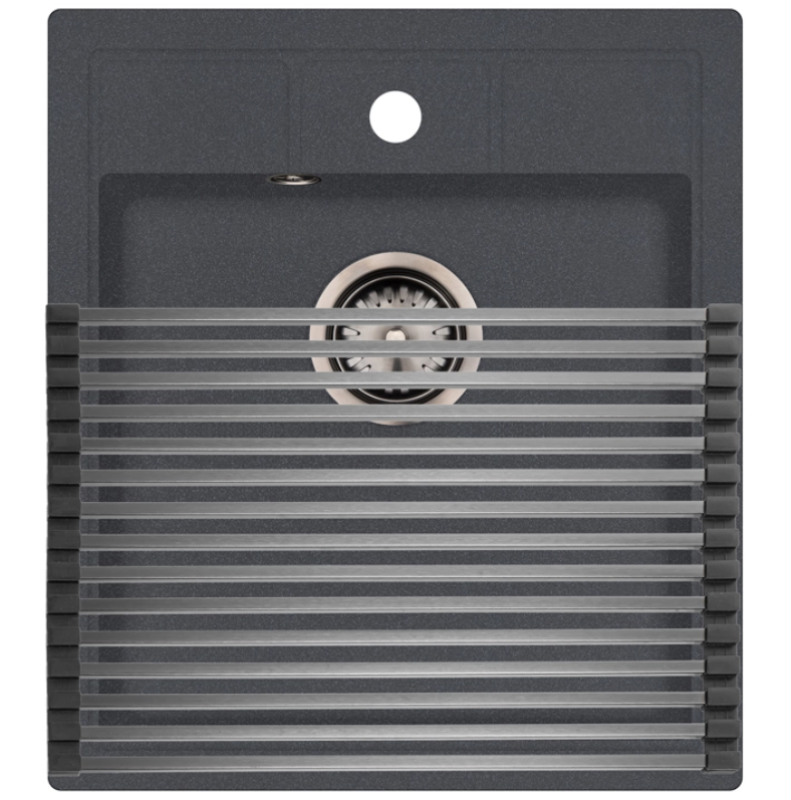 Ausmann Turt Cromo Tapete enrolável para sobre e dentro do lava-loiça 28x45 cm 1208969723