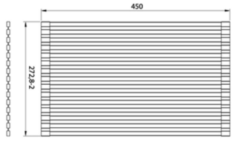 Ausmann Turt Tapete de Cobre para Pia, 28x45 cm, 1208969724