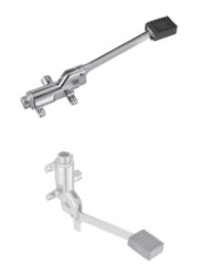 PB Pedal Line Pedal de pé cromado para montagem no chão ou na parede 1208969729