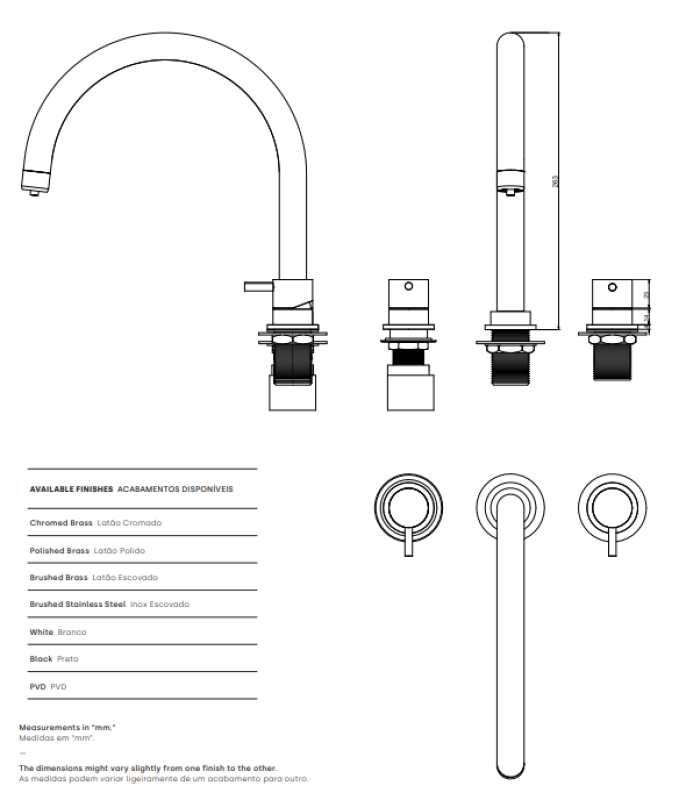 Waterevolution Flow misturador de cozinha de 3 furos com bica giratória e conexão para água filtrada preto T152UPR