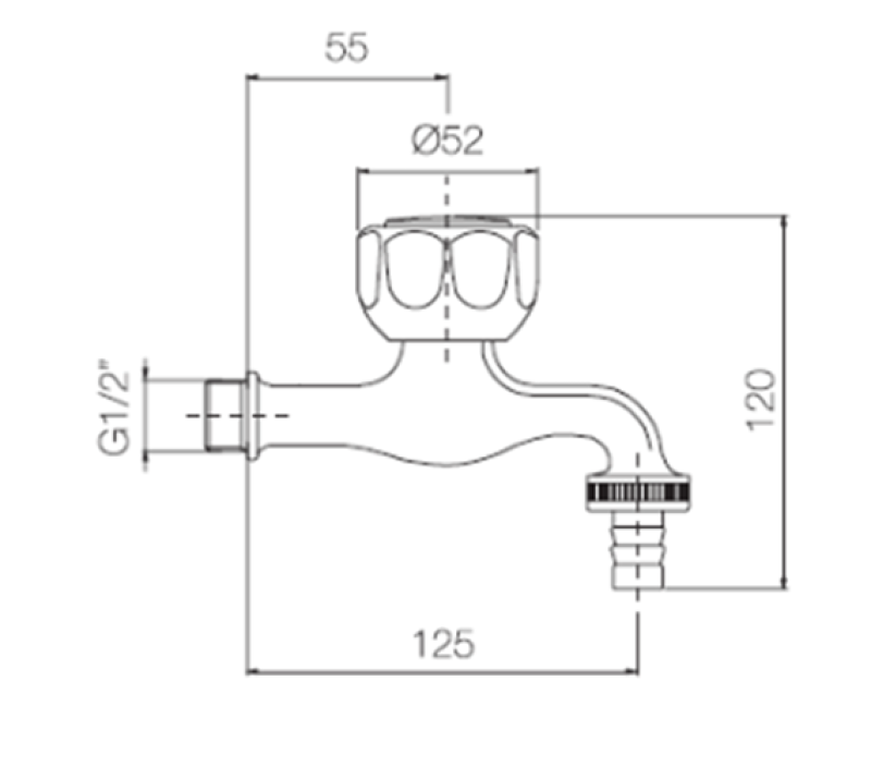 Jardim PB Torneira com Conexão para Mangueira de Jardim 1208969798