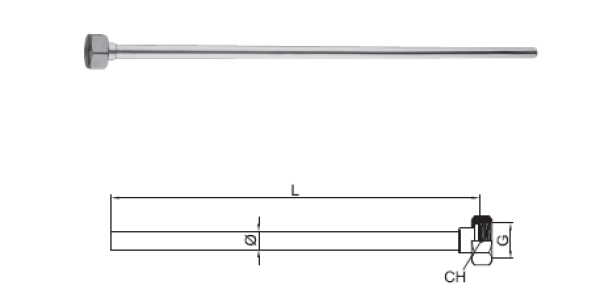 PB Tubo Conector Tubo para Torneira Cromado 1208969800