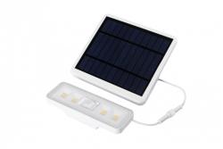 Luminária solar com detector de movimento e crepúsculo DAVOS, LED, 1000lm, 4000K, 2000mAh, IP54, branco