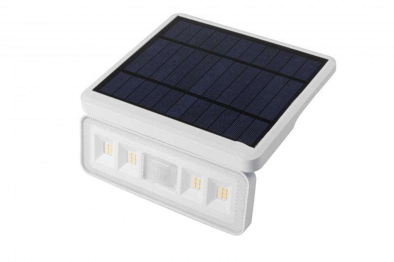 Luminária solar com detector de movimento e crepúsculo DAVOS, LED, 1000lm, 4000K, 2000mAh, IP54, branco