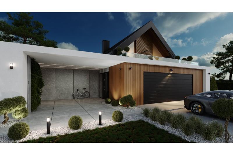 Luminária solar com sensor de movimento e crepúsculo DAVOS, LED, 1000lm, 4000K, 2000mAh, IP54, preto