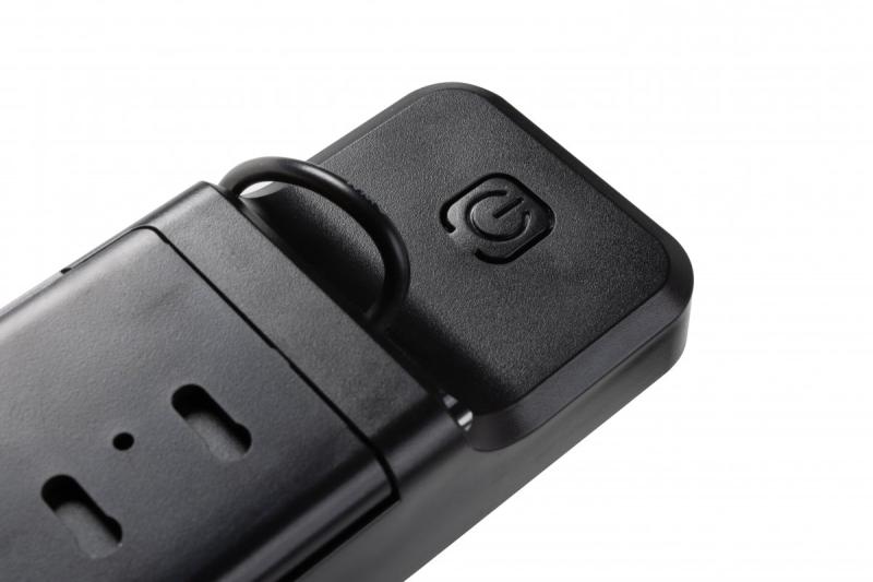 Luminária solar com sensor de movimento e crepúsculo DAVOS, LED, 1000lm, 4000K, 2000mAh, IP54, preto