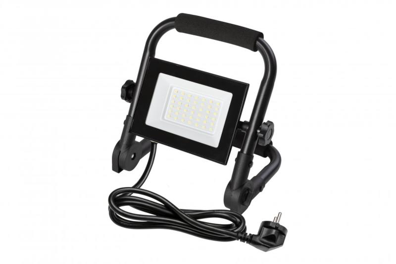 NELI Refletor Portátil, LED, 30W, 2700lm, 6400K, AC220-240V, IP65, cabo de 1,5m