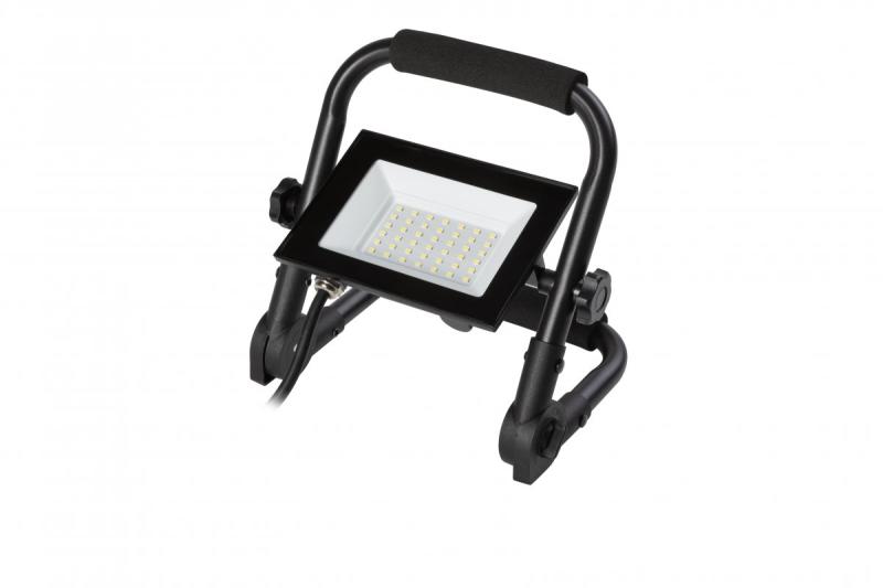 NELI Refletor Portátil, LED, 30W, 2700lm, 6400K, AC220-240V, IP65, cabo de 1,5m