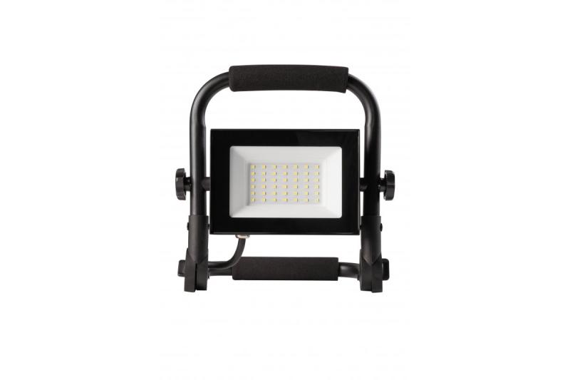 NELI Refletor Portátil, LED, 30W, 2700lm, 6400K, AC220-240V, IP65, cabo de 1,5m