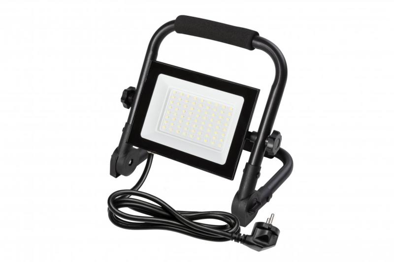NELI Projetor Portátil, LED, 50W, 4500lm, 6400K, AC220-240V, IP65, cabo de 1,5m