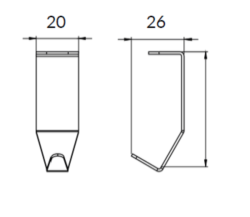 Epka Luxion Gancho para Trilho de Cozinha Metal Preto 1208969962