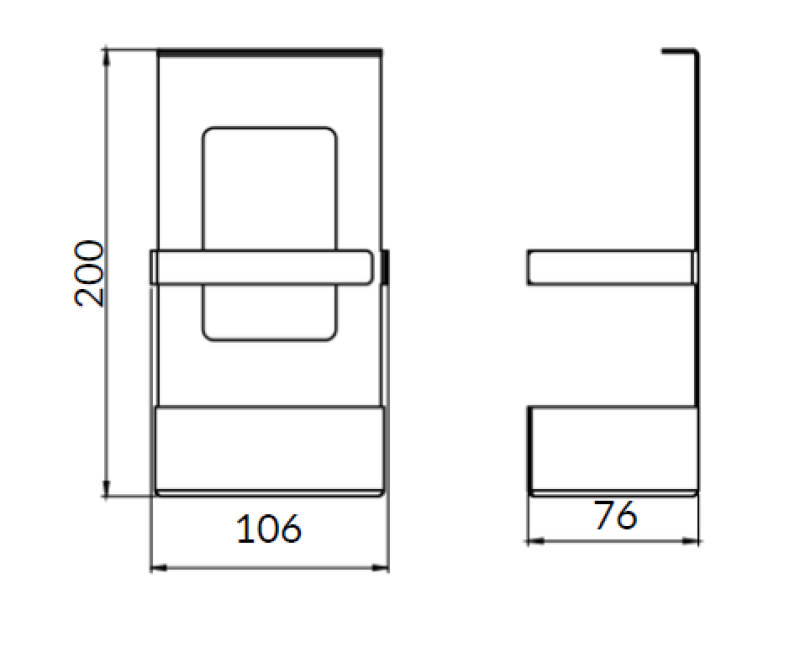 Cesta Epka Luxion para Trilho de Cozinha Metal Preto 1208969965