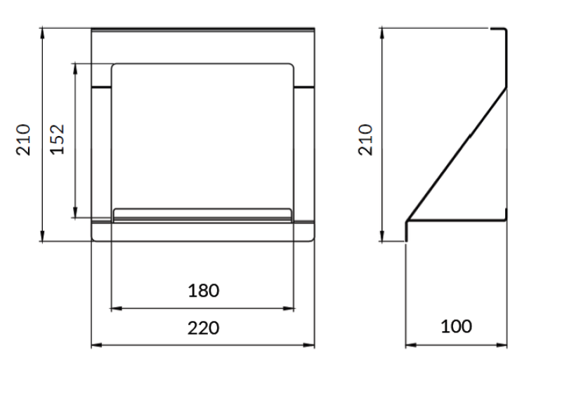 Epka Luxion Suporte para Trilho de Cozinha Metal Preto 1208969966