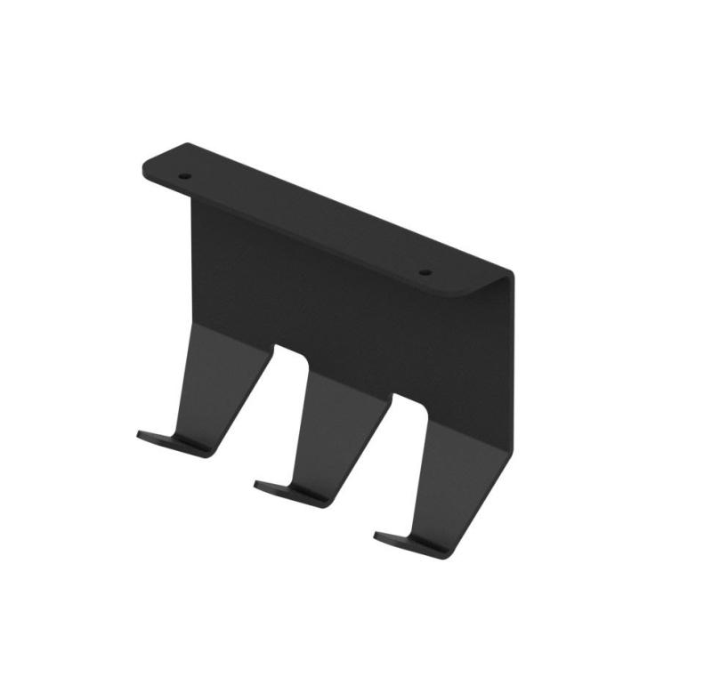 Epka Luxion Conjunto de Trilhos de Cozinha 100 cm com Acessórios Metal com Fixação Invisível Preto 1208969983