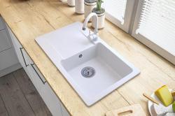 Graniteland Liri Granito Pia branca com área de escorrimento 765x448 mm 1208969990
