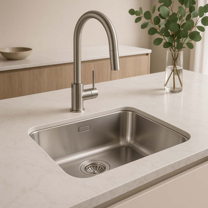 Banka IB5040 Pia de Aço Inoxidável 50 x 40 cm Embutida 1208970037