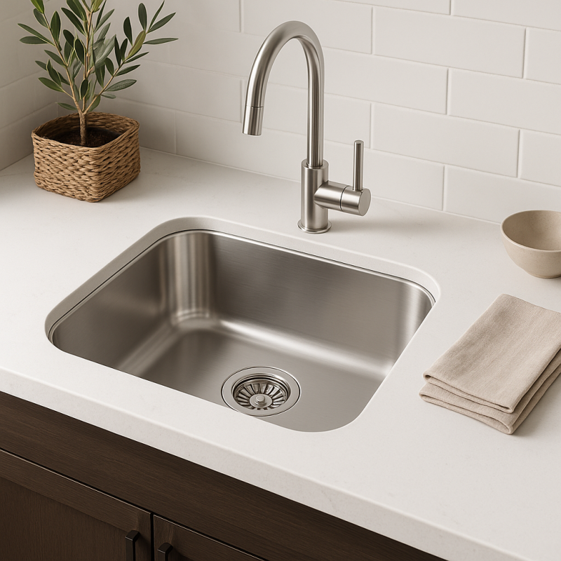 Banka IB3440 Aço Inoxidável Pia 34 x 40 cm Embutida 1208970046