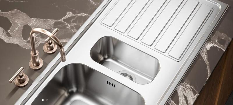 Banka Diplomat Inox pia dupla sobreposto 80x44 cm 1208970059