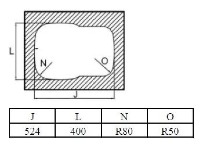 Banka Alaska Aço inoxidável 1.5 Pia de encastrar 524 x 400 mm 1208970064