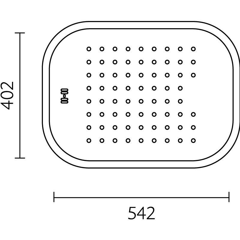 Banka Boston Inox Pia rasa com escorredor 542 x 402 mm Montagem 1208970073