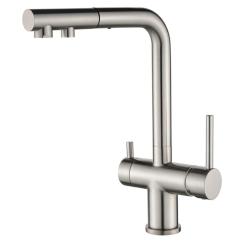 Ausmann Ellington Torneira de Cozinha 3 em 1 com Bica Retrátil e Água Filtrada – Aço Inoxidável - 1208970082