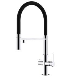 Ausmann Claridge Torneira de Cozinha 3 Vias com Bica Flexível e Água Filtrada – Cromado - 1208970091