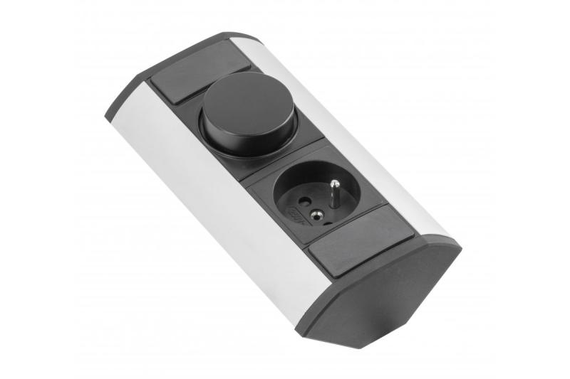 Extensão de canto MINI com controlador CCT e tomada com aterramento 230V 16A