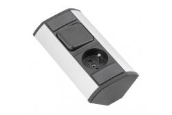 MINI extensão angular com interruptor e tomada aterrada 230V 16A