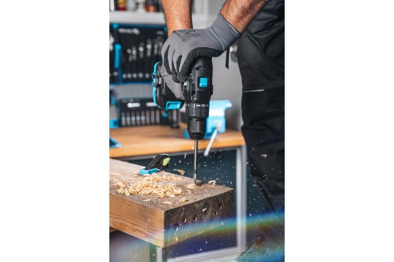 HÖGERT potente parafusadeira sem fio 18V para madeira e metal.