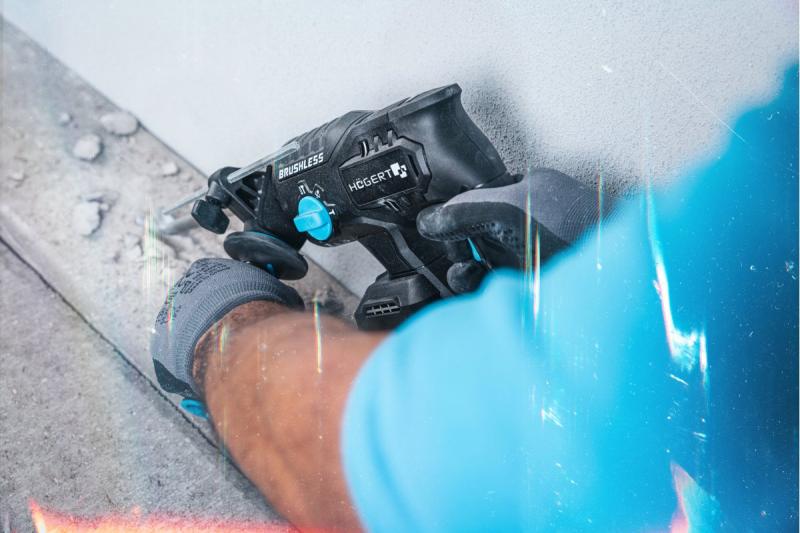 HÖGERT furadeira de impacto a bateria, sem escovas, 18V, com função de cinzel.