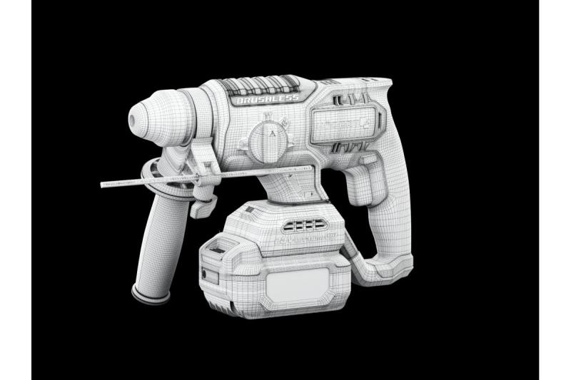 HÖGERT furadeira de impacto a bateria, sem escovas, 18V, com função de cinzel.