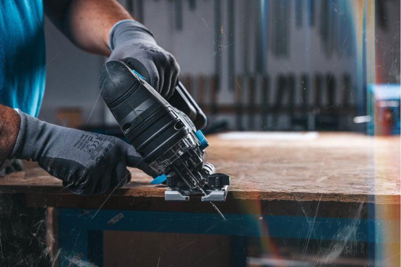 HÖGERT serra tico-tico a bateria, 18V, punho antivibração - sem bateria