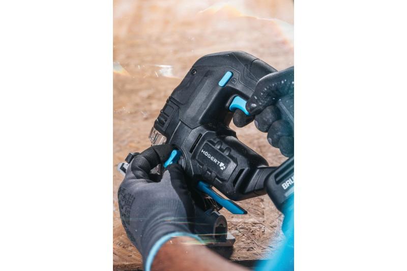 HÖGERT serra tico-tico a bateria, 18V, punho antivibração - sem bateria